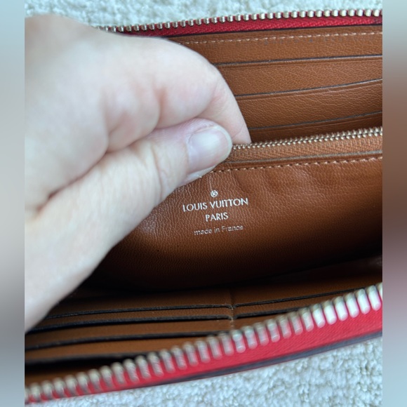 Louis Vuitton Cherry Red Zipper Wallet - Picture 8 of 16